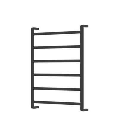 Tono Heated Towel Rail, 600 x 800mm, Matte Black