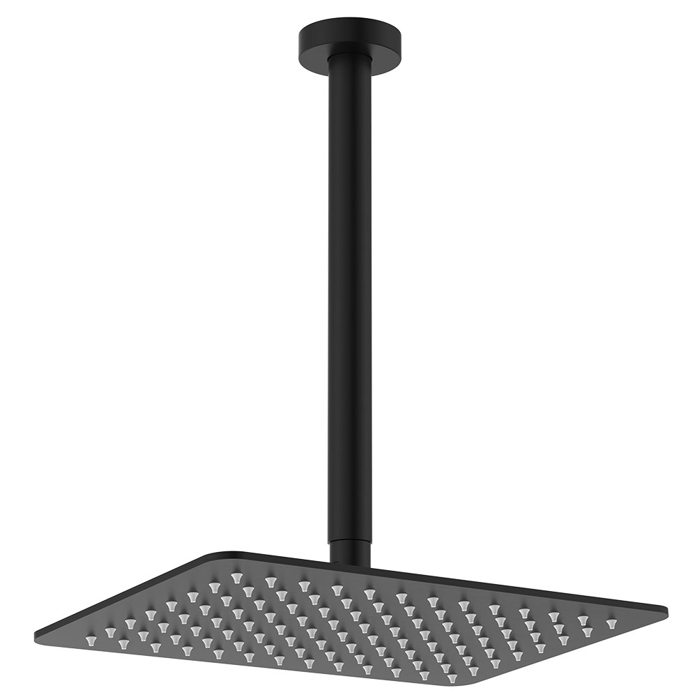 Tono Shower Dropper Set, Matte Black