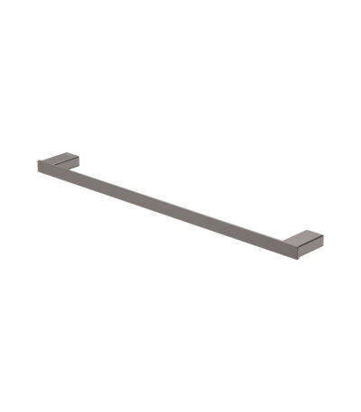 Tono Single Towel Rail, 610 mm, Gun Metal