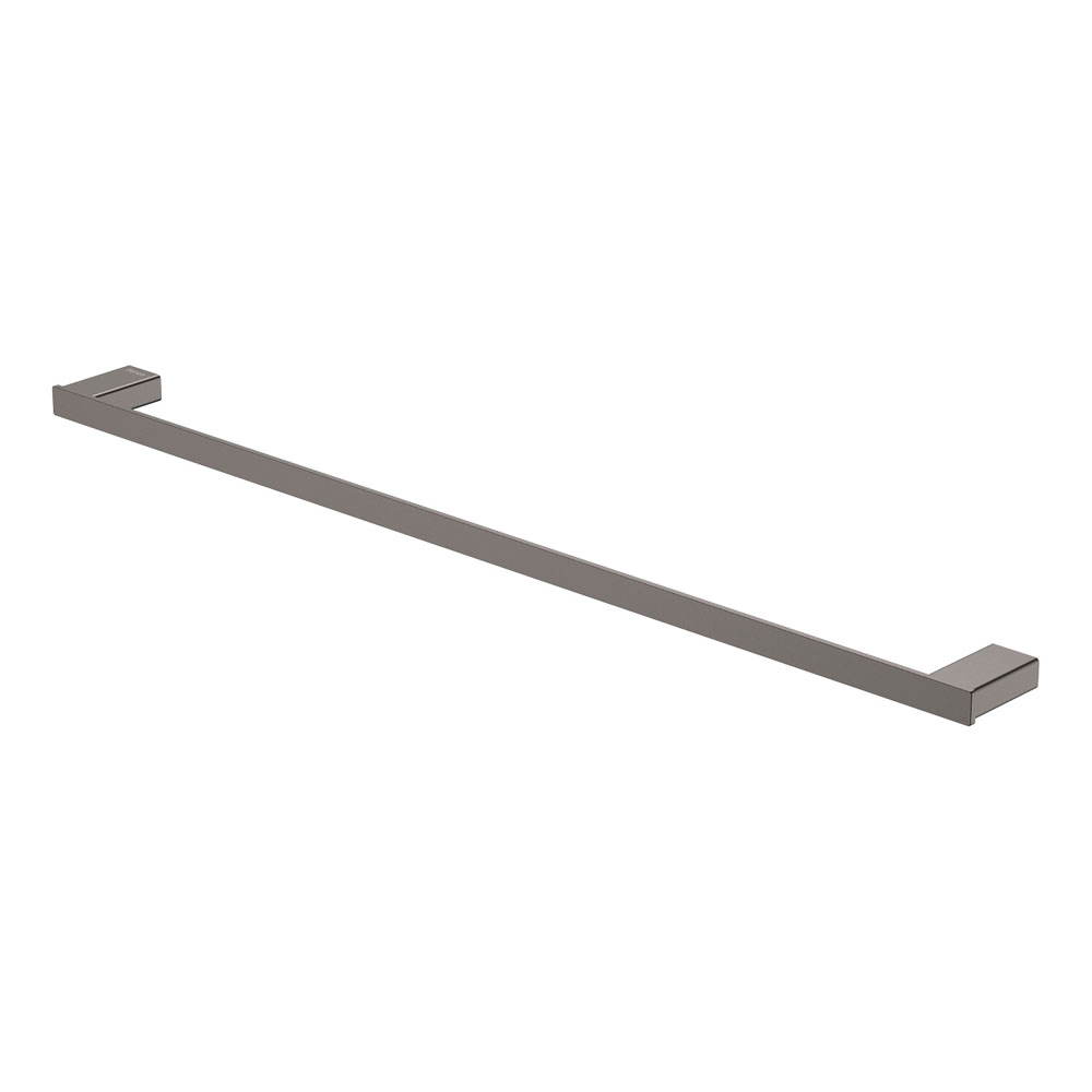 Tono Single Towel Rail, 810 mm, Gun Metal