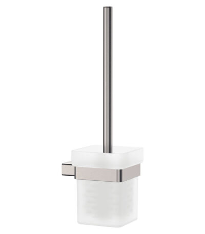 Tono Toilet Brush & Holder, Brushed Nickel