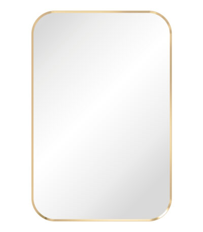 Tono Urban Brass Soft Square Framed Mirror, 600 x 900mm
