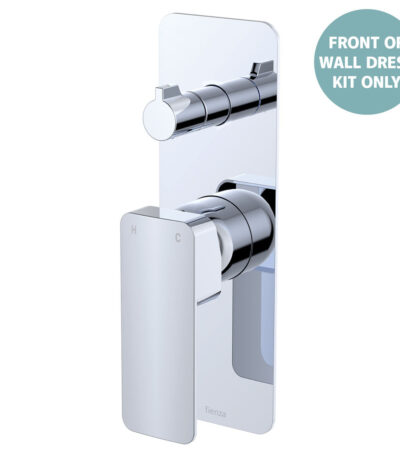 Tono Wall Diverter Mixer Dress Kit, Chrome, Rectangular Plate
