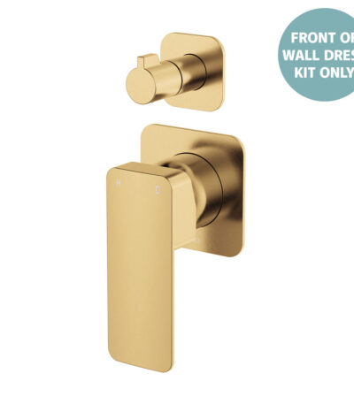 Tono Wall Diverter Mixer Dress Kit, Urban Brass, Square Plates