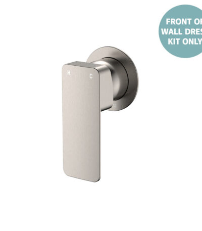 Tono Wall Mixer Dress Kit, Brushed Nickel, Small Round Plate