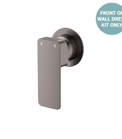 Tono Wall Mixer Dress Kit, Gun Metal, Small Round Plate
