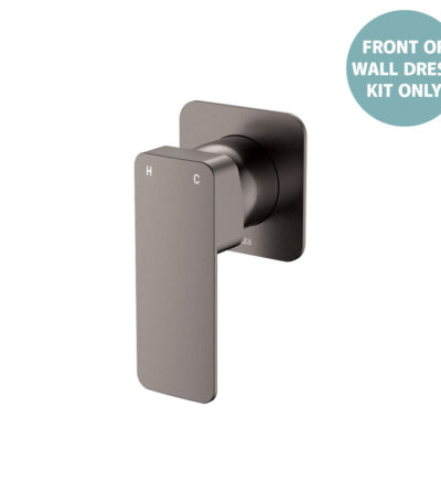 Tono Wall Mixer Dress Kit, Gun Metal, Square Plate