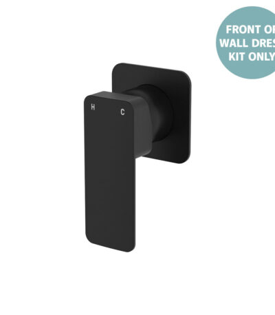 Tono Wall Mixer Dress Kit, Matte Black, Square Plate