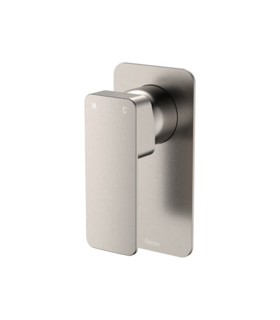 Tono Wall Mixer, Rectangular Plate, Brushed Nickel