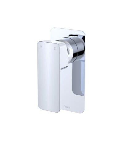 Tono Wall Mixer, Rectangular Plate, Chrome