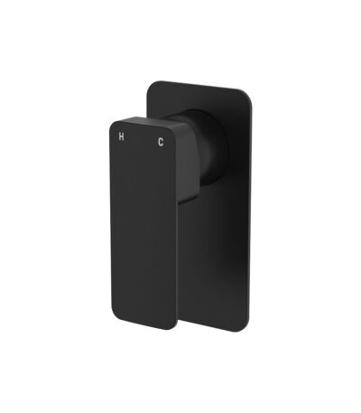 Tono Wall Mixer, Rectangular Plate, Matte Black