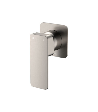 Tono Wall Mixer, Square Plate, Brushed Nickel