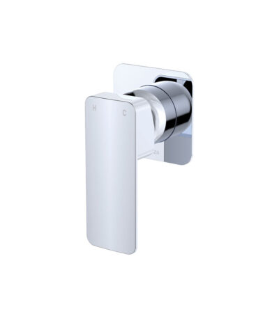 Tono Wall Mixer, Square Plate, Chrome