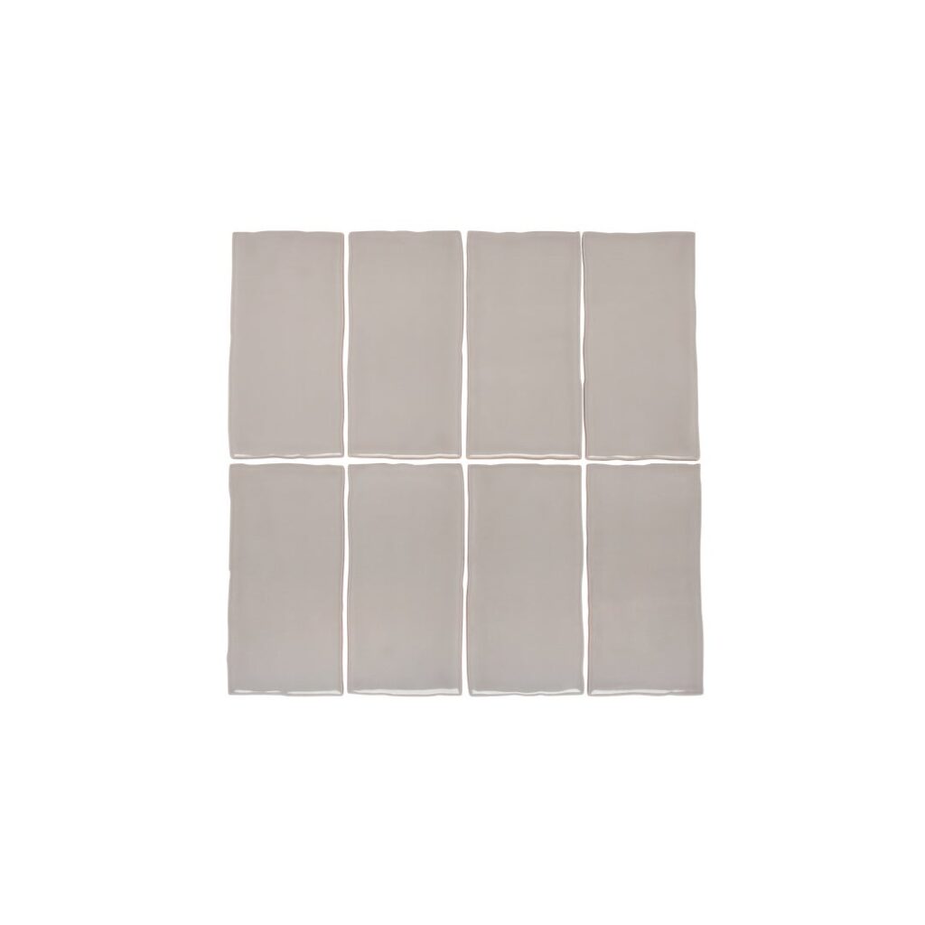Tropea Natural Edge Rectangle Tile - Dove Grey