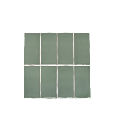 Tropea Natural Edge Rectangle Tile - Eucalyptus Green