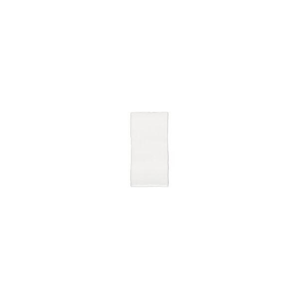 Tropea Natural Edge Rectangle Tile - Matte White (Sample)