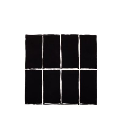 Tropea Natural Edge Rectangle Tile - Raven Black