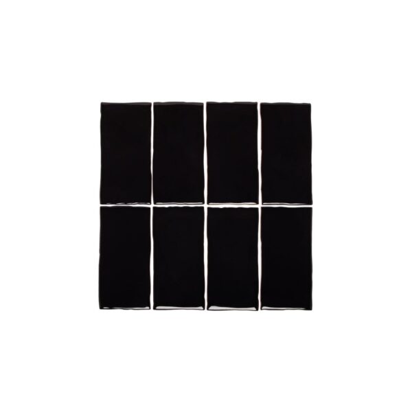 Tropea Natural Edge Rectangle Tile - Raven Black