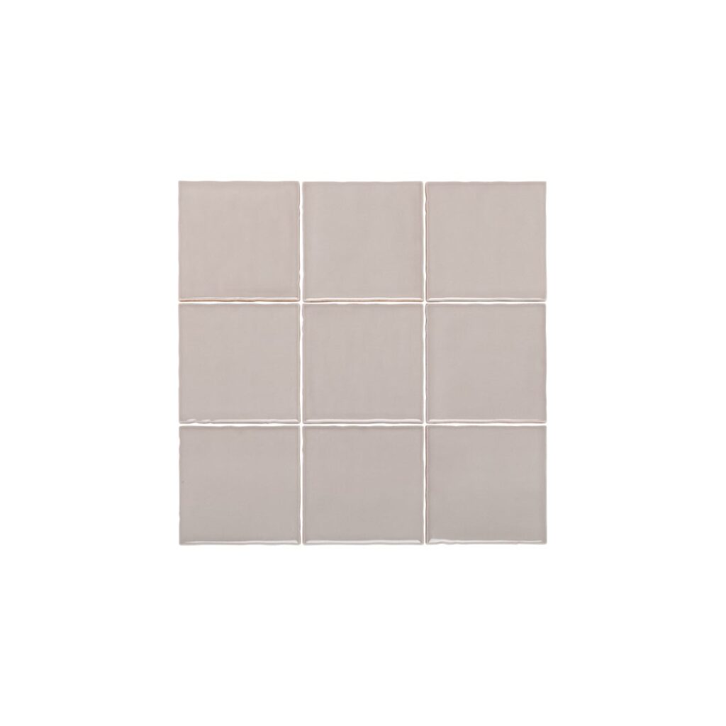 Tropea Natural Edge Square Tile - Dove Grey