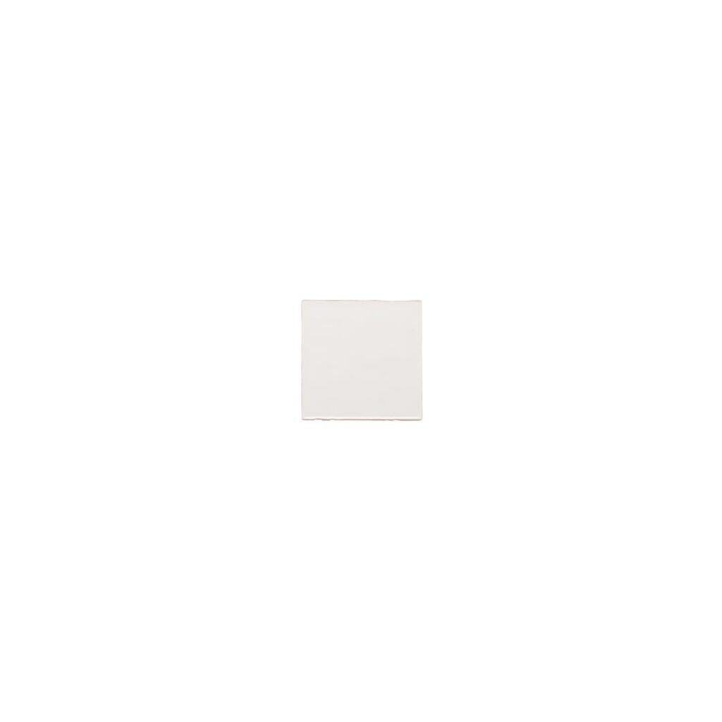 Tropea Natural Edge Square Tile - Gloss White (Sample)