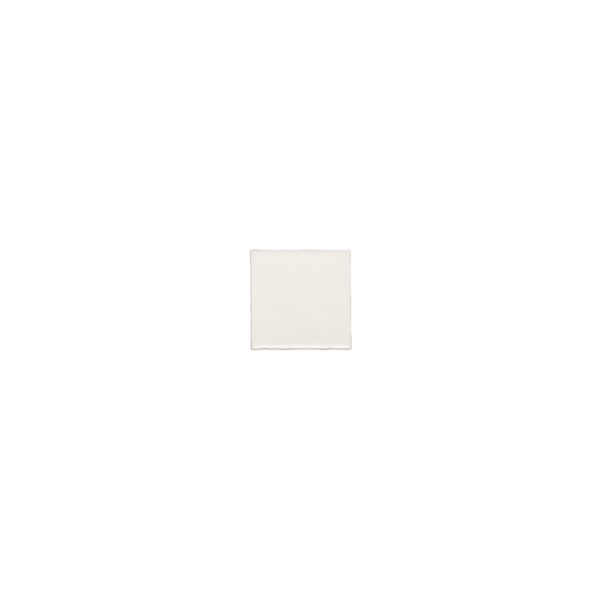 Tropea Natural Edge Square Tile - Matte White (Sample)