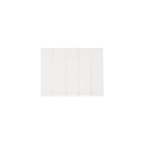 Tropea Natural Edge Subway Tile - Matte White