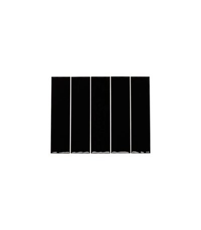 Tropea Natural Edge Subway Tile - Raven Black