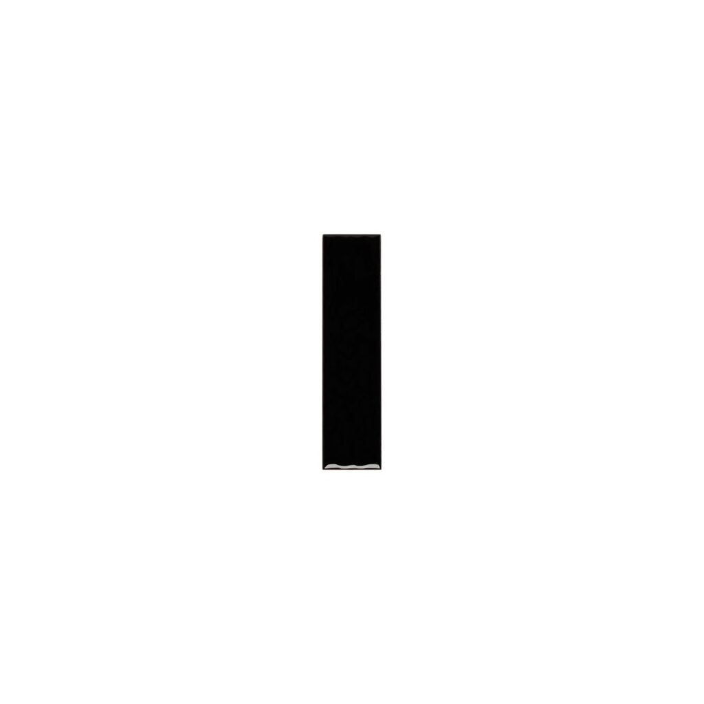 Tropea Natural Edge Subway Tile - Raven Black (Sample)