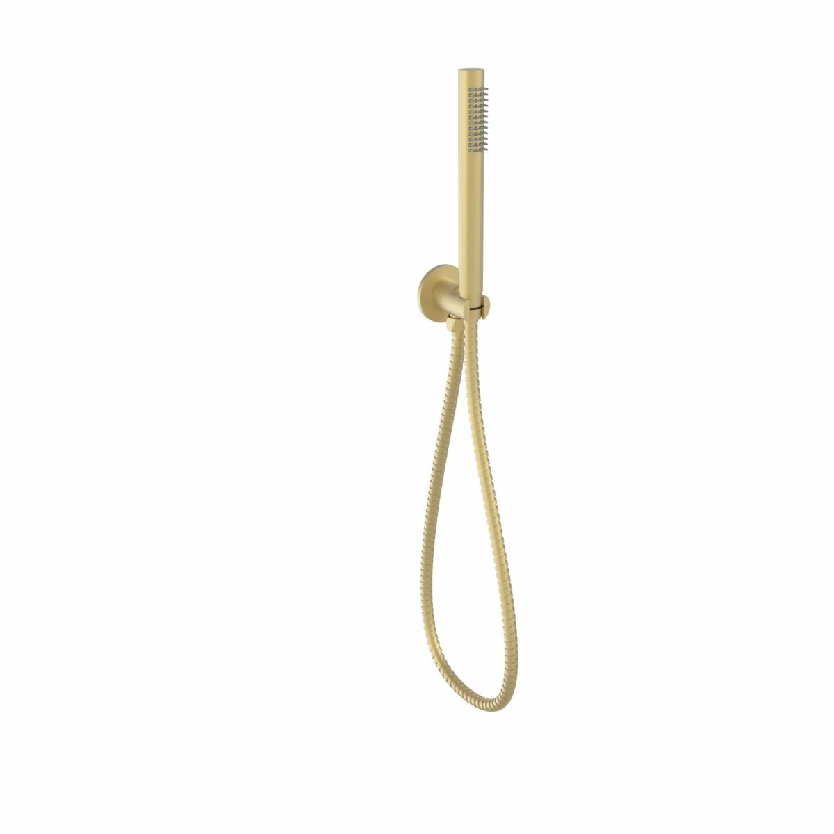 Tube Hand Shower On Wall Outlet Bracket - Brushed Gold | PSH003-2BG