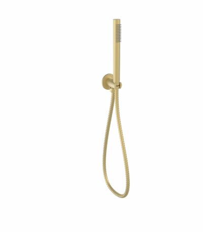 Tube Hand Shower On Wall Outlet Bracket - Brushed Gold | PSH003-2BG