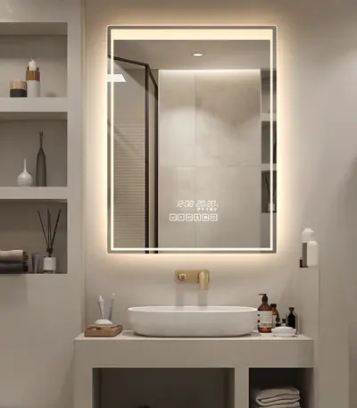 UDBK LED-06 SQUARE SMART LED MIRROR - Urban Designs Bathroom and Kitchen