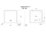 UDBK LED-07 SQUARE SMART LED MIRROR - Urban Designs Bathroom and Kitchen