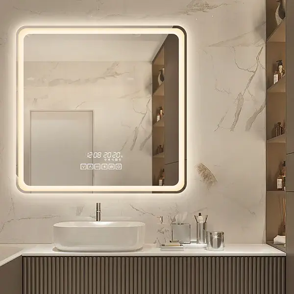UDBK LED-07 SQUARE SMART LED MIRROR - Urban Designs Bathroom and Kitchen