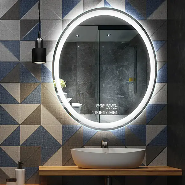 UDBK LED-08 OVAL SMART LED MIRROR - Urban Designs Bathroom and Kitchen