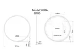 UDBK LED-09 ROUND SMART LED MIRROR - Urban Designs Bathroom and Kitchen