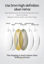 UDBK LED-09 ROUND SMART LED MIRROR - Urban Designs Bathroom and Kitchen