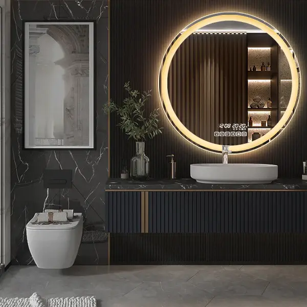 UDBK LED-10 ROUND SMART LED MIRROR - Urban Designs Bathroom and Kitchen