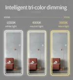 UDBK LED-16 TALL/FLOOR SMART LED MIRROR - Urban Designs Bathroom and Kitchen
