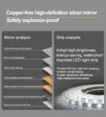 UDBK LED-16 TALL/FLOOR SMART LED MIRROR - Urban Designs Bathroom and Kitchen