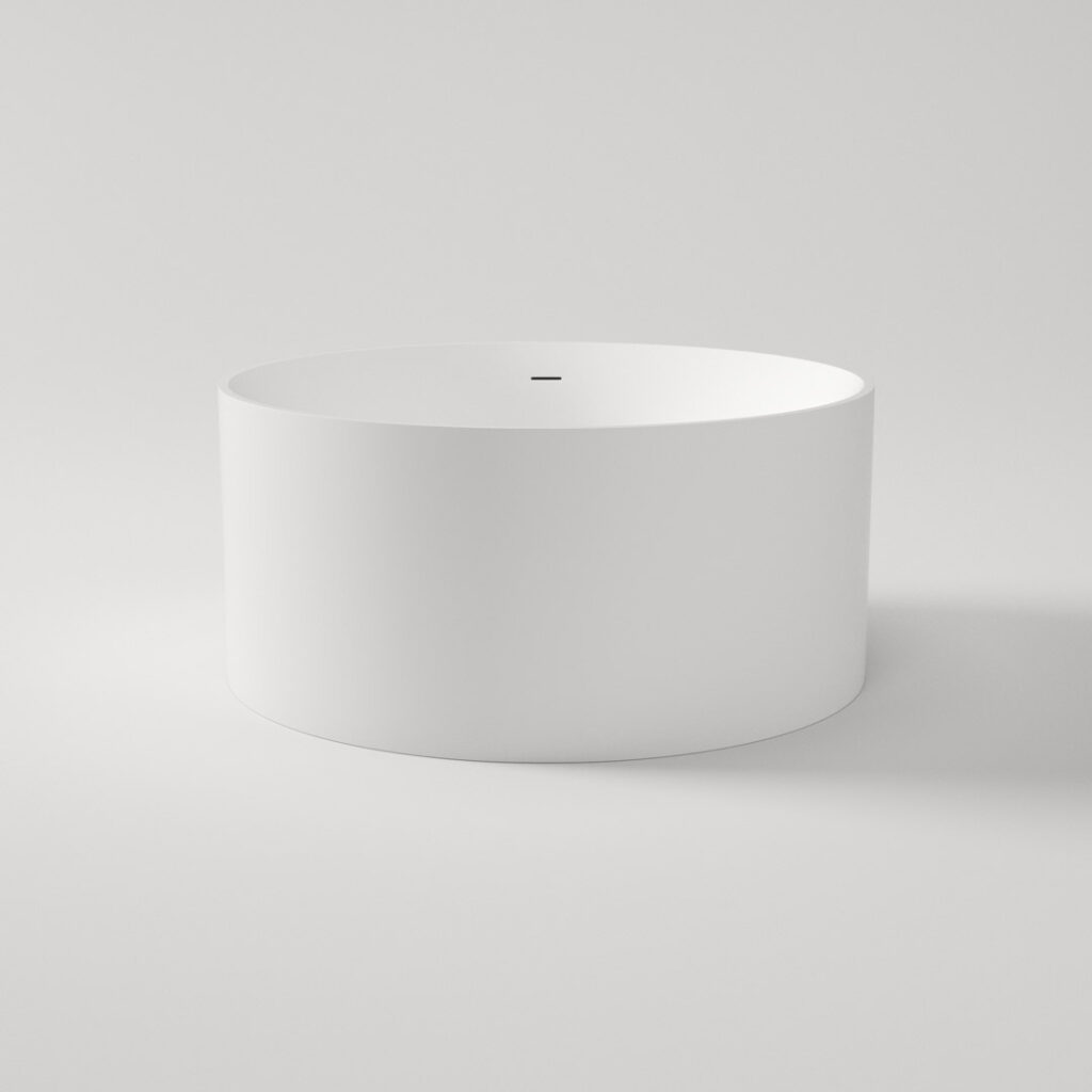 Ukiyo Acrylic Freestanding Bath - Matte White 1280mm