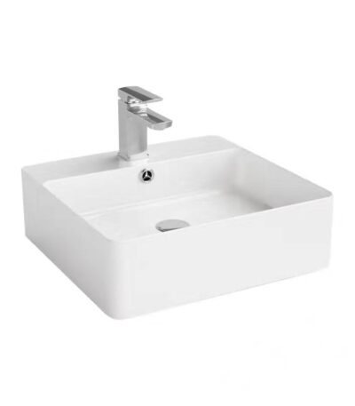 Ultra Slim Gloss White Fine Ceramic - Basin - 450 | B4542