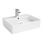 Ultra Slim Gloss White Fine Ceramic - Basin - 500 | B5542