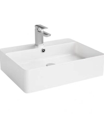 Ultra Slim Gloss White Fine Ceramic - Basin - 500 | B5542