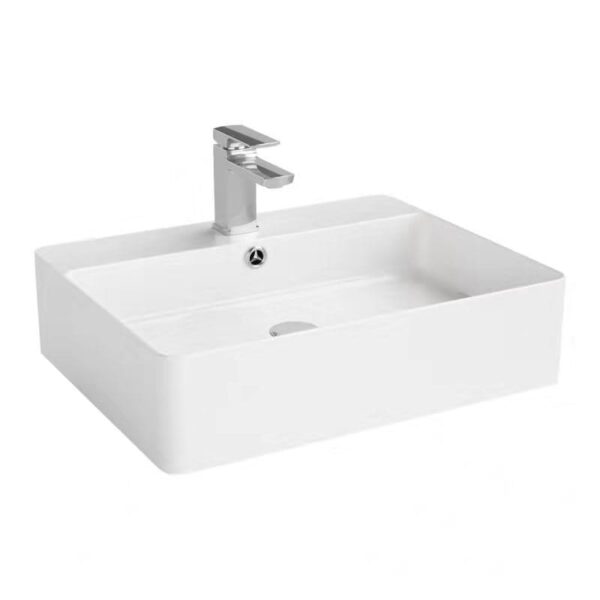 Ultra Slim Gloss White Fine Ceramic - Basin - 500 | B5542