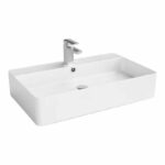 Ultra Slim Gloss White Fine Ceramic Basin | B7042