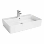 Ultra Slim Gloss White Fine Ceramic Basin | B7042