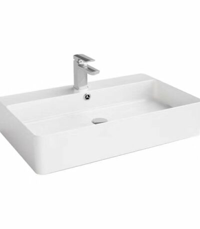 Ultra Slim Gloss White Fine Ceramic Basin | B7042