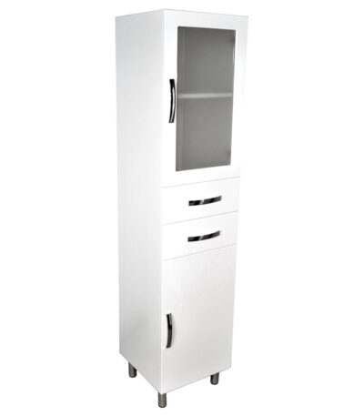 Unicab® Tallboy, 1 Glass Panel Door & 2 Drawers