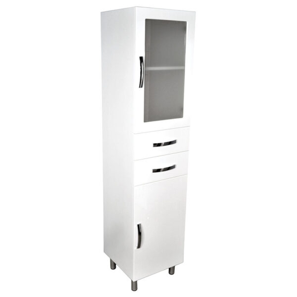 Unicab® Tallboy, 1 Glass Panel Door & 2 Drawers