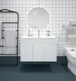 UNICASA BI-90W-GW BIANCA WALL HUNG MDF VANITY 900MM GLOSS WHITE - Urban Designs Bathroom and Kitchen